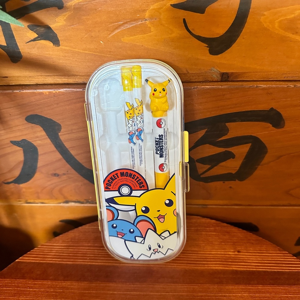 Pikachu Japanese Travel Utensil Set
